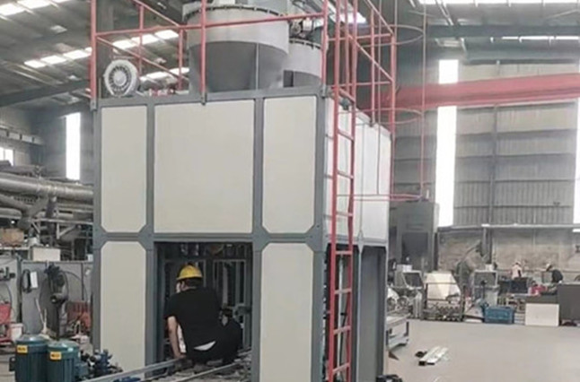 安徽淮北某集團(tuán)石墨坩堝填充包裝系統(tǒng)