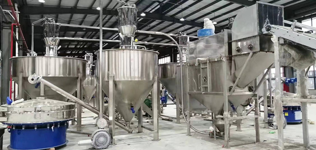 福建某食品企業全自動拆包供粉系統