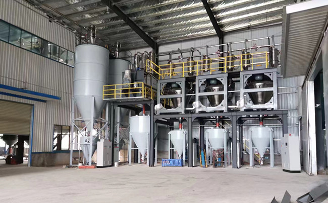遼寧沈陽某企碳酸鈣定量配料生產線